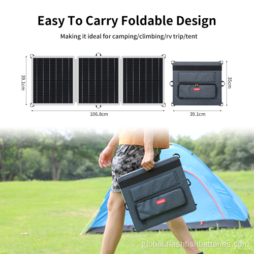 China Portable Monocrystalline Solar Panel For Camping Factory